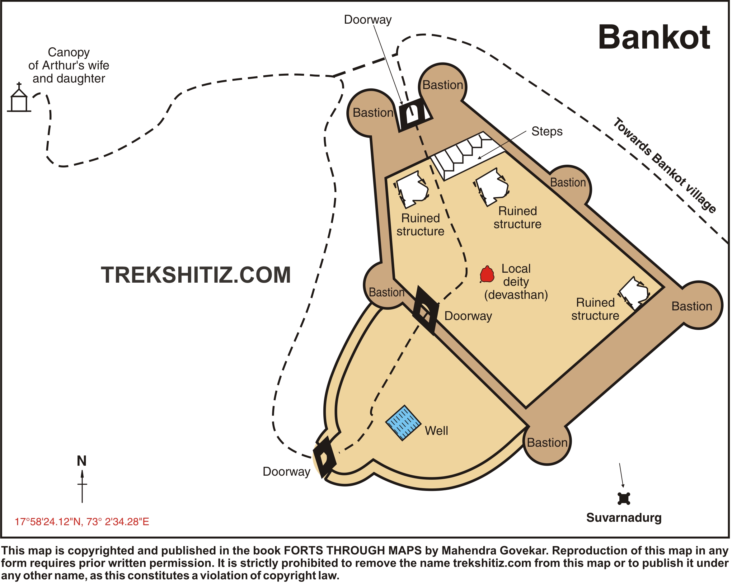 Bankot English Map